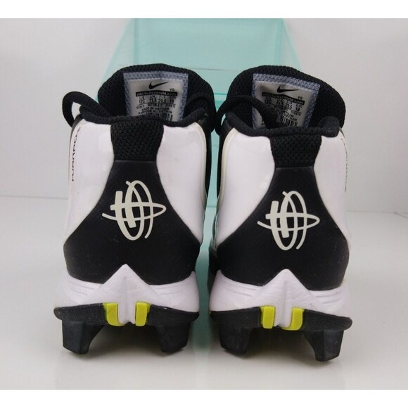 Nike Huarache 2KFilth Keystone Youth Size 12 Black & White Baseball Cleats - Picture 5 of 8